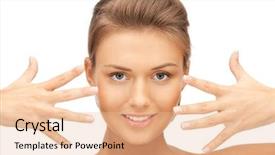  Presentation with buddhas picture - Audience pleasing presentation theme consisting of healthy nails - bright closeup portrait picture backdrop and a lemonade colored foreground