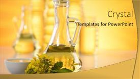  Presentation with rapeseed oil - Audience pleasing slides consisting of healthy-oil-from-rapeseed-oil backdrop and a yellow colored foreground
