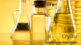  Presentation with rapeseed oil - Presentation theme with healthy-oil-from-sunflower-olive background and a gold colored foreground