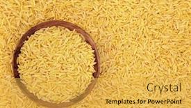  Presentation with vegan vegetarian diet - Slide set consisting of healthy-orzo-italian-pasta background and a yellow colored foreground