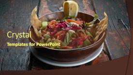  Presentation with rustic healthy - Amazing presentation theme having healthy salad with red cabagge and carrot isolated on rustic wooden kitchen table backdrop and a tawny brown colored foreground