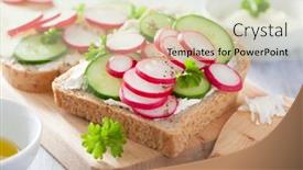  Presentation with cucumber cream - Beautiful slides featuring ingredients for lemonade on table and chair in the kitchen backdrop and a coral colored foreground
