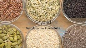  Presentation with black seed - Cool new theme with healthy-seed-collection-chia-hemp backdrop and a coral colored foreground