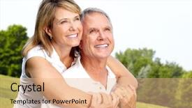  Presentation with senior couple - Amazing presentation having marketing global business growth commercial backdrop and a gray colored foreground