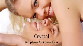  Presentation with sex - Presentation with healthy sex - happy young couple in love background and a coral colored foreground