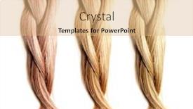  Presentation with shiny - Audience pleasing PPT theme consisting of healthy-shiny-hair-is-braided backdrop and a coral colored foreground