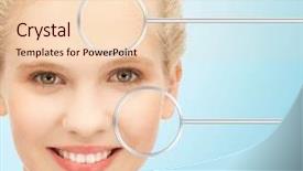  Presentation with skincare - Audience pleasing slides consisting of healthy skin - people youth skincare and beauty backdrop and a lemonade colored foreground