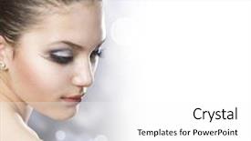  Presentation with beautiful skin - Presentation enhanced with healthy skin over white background background and a white colored foreground