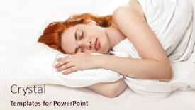  Presentation with hormone - Amazing theme having healthy-sleep-a-woman backdrop and a lemonade colored foreground