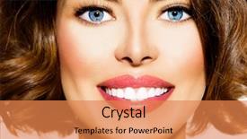  Presentation with teeth whitening - Beautiful presentation design featuring healthy smile teeth whitening beautiful backdrop and a coral colored foreground
