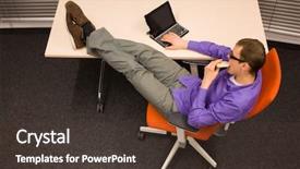  Presentation with healthy workplace - Presentation theme with healthy snack in workplace man background and a tawny brown colored foreground