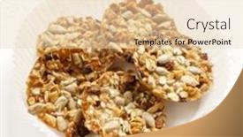  Presentation with snacks - PPT layouts featuring healthy snacks background and a lemonade colored foreground