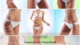  Presentation with women health - Theme enhanced with healthy-sporty-and-beautiful-women background and a coral colored foreground