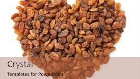  Presentation with valentines day - Theme with healthy-sweet-sundried-raisins background and a red colored foreground