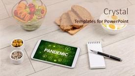  Presentation with immune system - Slide set enhanced with healthy-tablet-pc-compostion-immune background and a soft green colored foreground