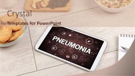  Presentation with immune system - Presentation theme having healthy-tablet-pc-compostion-immune background and a coral colored foreground