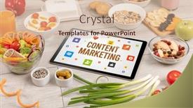  Presentation with networking - Theme consisting of healthy-tablet-pc-compostion-social background and a lemonade colored foreground