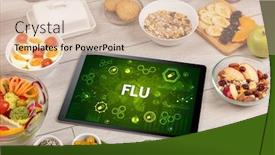  Presentation with immune system - Slide deck enhanced with healthy-tablet-pc-compostion background and a lemonade colored foreground