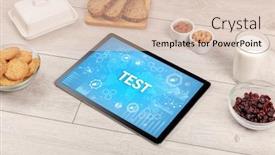  Presentation with immune system - Audience pleasing PPT layouts consisting of healthy-tablet-pc-compostion backdrop and a lemonade colored foreground