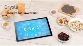  Presentation with immune system - PPT theme consisting of healthy-tablet-pc-compostion background and a lemonade colored foreground