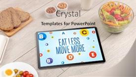  Presentation with loss - Presentation theme featuring healthy-tablet-pc-compostion background and a lemonade colored foreground