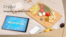  Presentation with immune system - Colorful presentation theme enhanced with healthy-tablet-pc-compostion backdrop and a lemonade colored foreground