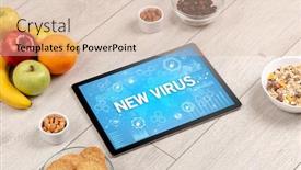  Presentation with immune system - Presentation enhanced with healthy-tablet-pc-compostion background and a lemonade colored foreground