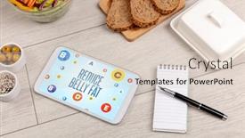  Presentation with weight loss - Amazing presentation having healthy-tablet-pc-compostion backdrop and a lemonade colored foreground