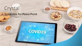  Presentation with immune system - Colorful presentation theme enhanced with healthy-tablet-pc-compostion backdrop and a lemonade colored foreground