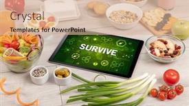  Presentation with immune - Amazing presentation having healthy-tablet-pc-compostion backdrop and a lemonade colored foreground