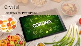  Presentation with immune system - Presentation with healthy-tablet-pc-compostion background and a lemonade colored foreground