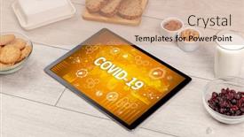  Presentation with immune system - Amazing presentation theme having healthy-tablet-pc-compostion backdrop and a coral colored foreground