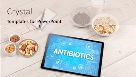  Presentation with immune system - Colorful slide set enhanced with healthy-tablet-pc-compostion backdrop and a lemonade colored foreground