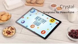  Presentation with weight loss - Theme consisting of healthy-tablet-pc-compostion background and a soft green colored foreground