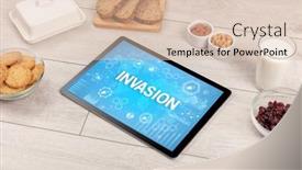  Presentation with immune system - Audience pleasing slides consisting of healthy-tablet-pc-compostion backdrop and a lemonade colored foreground