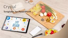  Presentation with weight loss - Cool new PPT theme with healthy-tablet-pc-compostion backdrop and a lemonade colored foreground