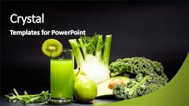  Presentation with antioxidant - Amazing theme having healthy vegetable juices for refreshment backdrop and a black colored foreground
