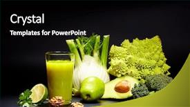 Presentation with antioxidant - Slides having healthy vegetable juices for refreshment and as an antioxidant black background background and a black colored foreground