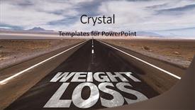  Presentation with weight loss - Presentation having healthy way life - weight loss written on desert background and a light gray colored foreground