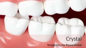  Presentation with dentistry - Audience pleasing PPT layouts consisting of healthy white human teeth close backdrop and a  colored foreground