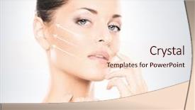  Presentation with health woman running female runner - Presentation theme with healthy woman with arrow background and a lemonade colored foreground