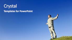  Presentation with height - PPT theme having healthy young man practice yoga background and a  colored foreground