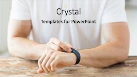  Presentation with healty - Presentation design featuring healty body - close up of man background and a white colored foreground