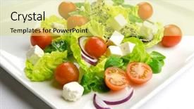  Presentation with healthy lifestyle - Audience pleasing slide deck consisting of cute couple getting ready applying cream in the bathroom backdrop and a coral colored foreground