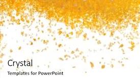  Presentation with maize - Amazing slide set having heap border of cornmeal maize flour surface isolated on white background backdrop and a cream colored foreground