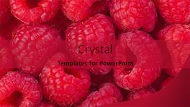  Presentation with kashmir food - Audience pleasing PPT theme consisting of heap-od-raspberry-food-background backdrop and a crimson colored foreground