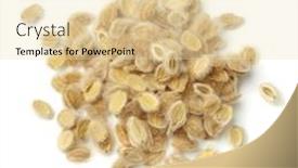  Presentation with fruit - Slide set consisting of heap-of-ajwain-fruit background and a lemonade colored foreground