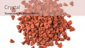  Presentation with seeds - Beautiful slides featuring heap-of-annatto-seeds-isolated backdrop and a coral colored foreground