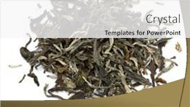  Presentation with tea leaves - Presentation enhanced with heap-of-bai-mao-hou background and a white colored foreground