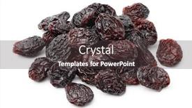  Presentation with flame - Slide deck featuring heap-of-black-flame-raisins background and a tawny brown colored foreground